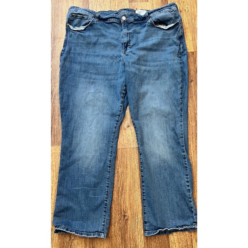 Cosmic Blue Love Straight Leg Jeans Size 24 W Womens Faded RN8555 - Picture 3 of 7